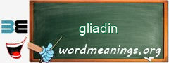 WordMeaning blackboard for gliadin